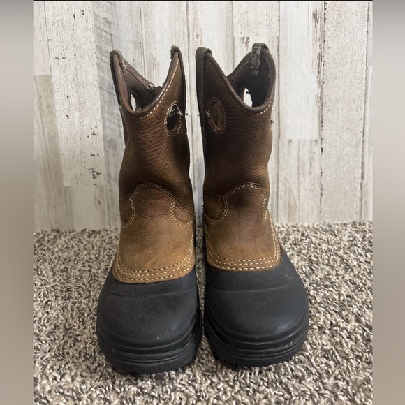 Georgia Boot Mud Dog Brown Leather Boots - Picture 4 of 5